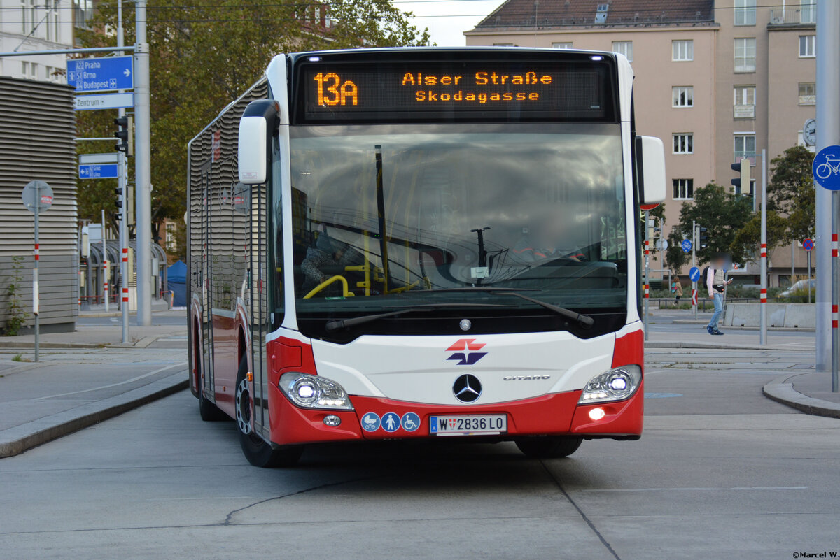 04.10.2019 | Österreich - Wien | W 2836LO | Wiener Linien | Mercedes Benz Citaro II | 