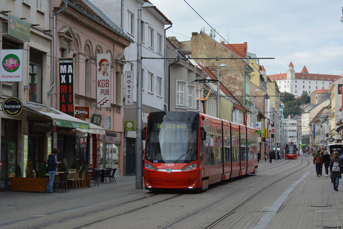 04.10.2019 | Slowakei - Bratislava | Straßenbahntyp Škoda 29 T  7403  |