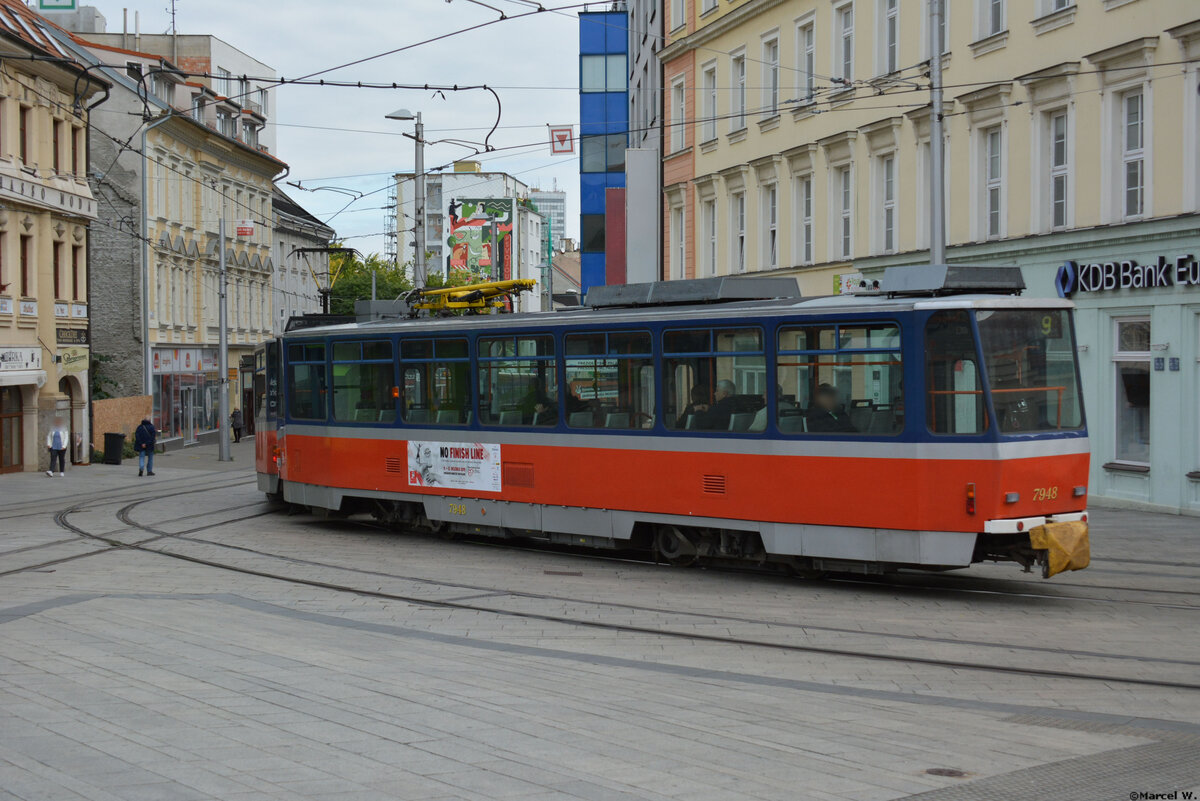04.10.2019 | Slowakei - Bratislava | Straßenbahntyp Tatra T6A5  7947 + 7948  |