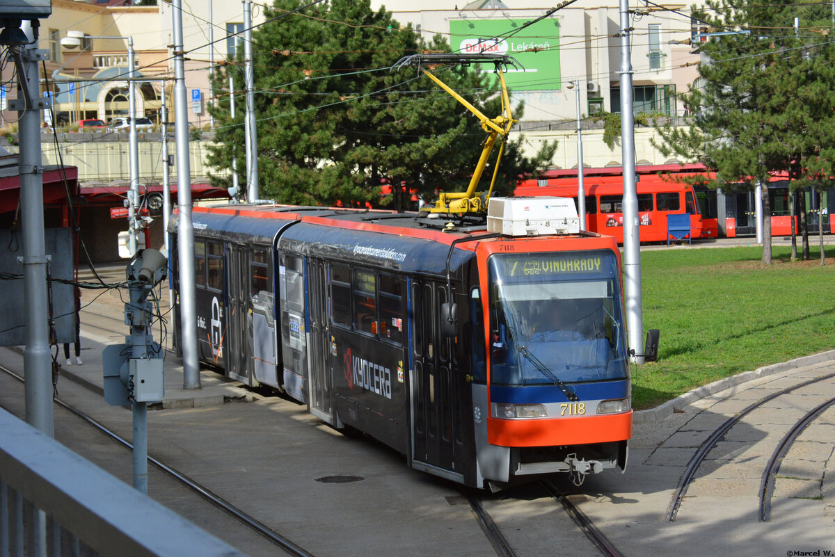 04.10.2019 | Slowakei - Bratislava | Straßenbahntyp Tatra K2  7118  |