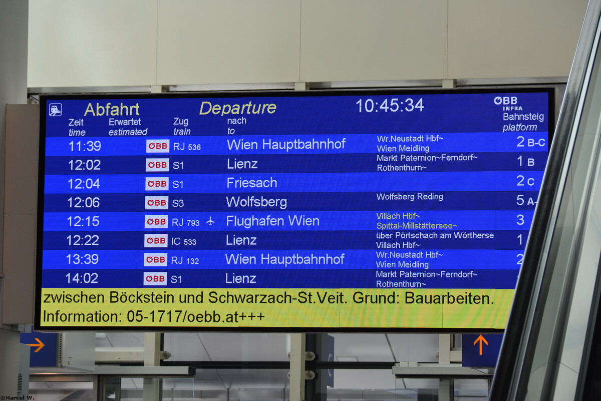 06.10.2019 | Österreich - Klagenfurt | Bahnhof Klagenfurt Hauptbahnhof |