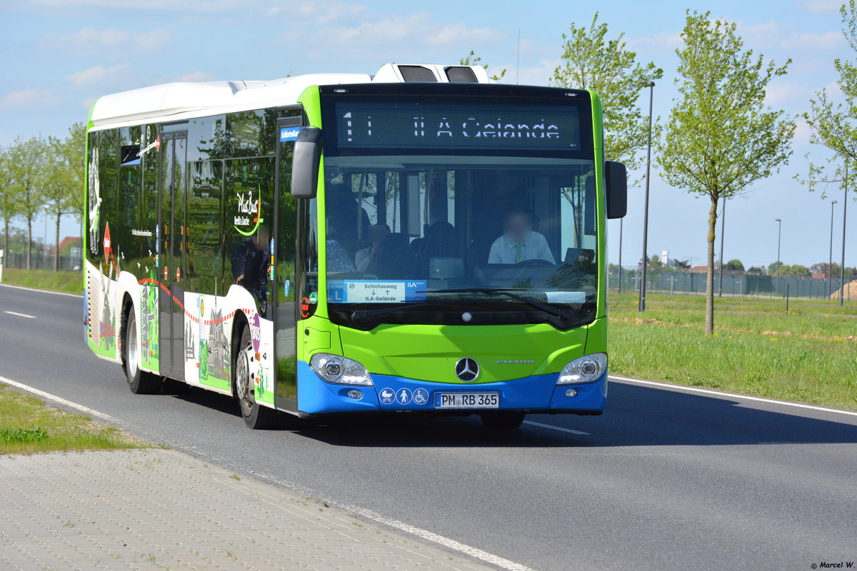 28.04.2018 | Brandenburg - Schönefeld (ILA) | Mercedes Benz Citaro II Ü LE | regiobus Potsdam Mittelmark GmbH | PM-RB 365 |