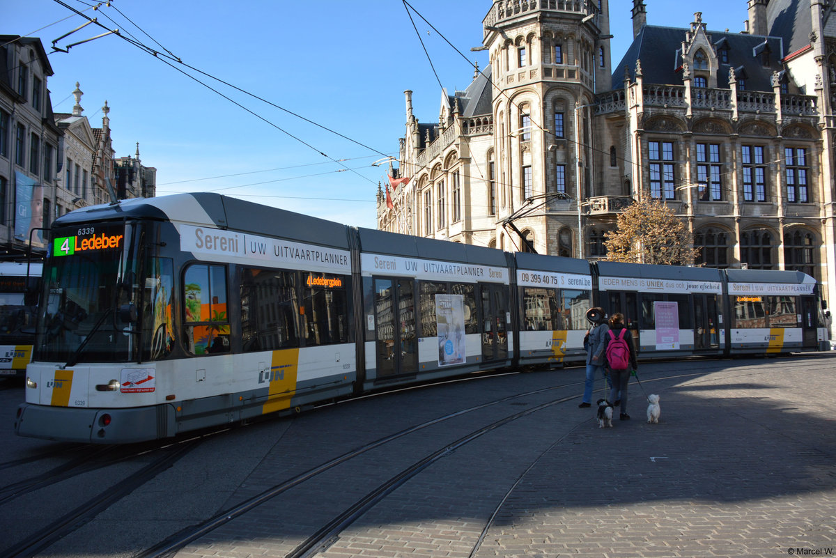 28.10.2018 | Belgien - Gent | Straßenbahn Hermelijn  6339  |