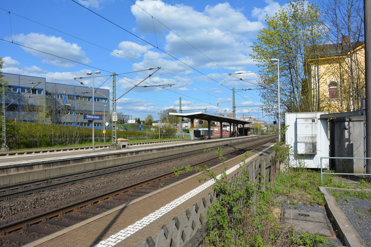 Bahnhof Steinau (Straße). Aufgenommen am 18.04.2016.