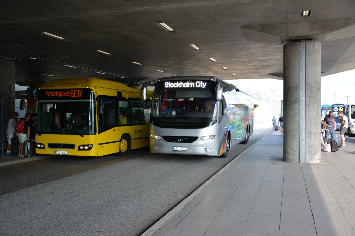 DLC 500 und SDL 712 am Arlanda Flughafen am 13.09.2014.