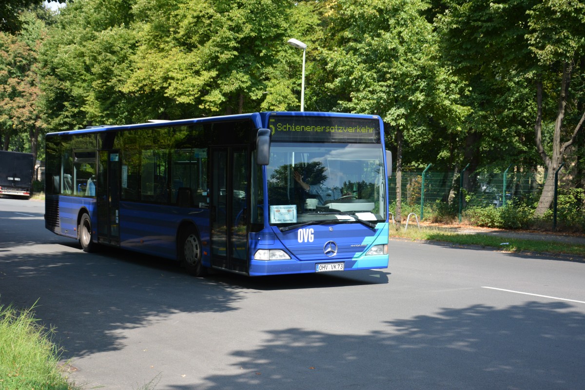 OHV-VK 73 fährt am 03.08.2014 für die S-Bahn Berlin Schienenersatzverkehr. Aufgenommen wurde ein Mercedes Benz Citaro.

