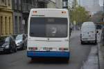 berliner-verkehrsbetriebe-bvg/400386/dieser-volvo-bus-b-v-4098-vom Dieser Volvo Bus (B-V 4098) vom Betriebshof Indira-Gandhi-Strae ist am 30.10.2014 unterwegs fr die Tram M1. Aufgenommen am Hackescher Markt. 