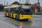 berliner-verkehrsbetriebe-bvg/407830/b-v-4442-scania-citywide-ist-am B-V 4442 (Scania Citywide) ist am 11.01.2015 unterwegs auf der Linie 134. Aufgenommen am Rathaus Spandau. 