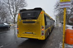 Am 23.01.2016 fährt B-V 4443 (Scania Citywide) auf der Linie M49 zwischen Staaken und Berlin Zoologischer Garten.