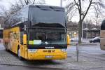 deutsche-post-mobility-adacpostbus/404833/ko-pb-208-steht-am-16122014-auf KO-PB 208 steht am 16.12.2014 auf dem Hardenbergplatz in Berlin.
