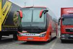 uecker-randow-bus/423313/uem-ur-52-setra-s-516-hd UEM-UR 52 (Setra S 516 HD) steht am 21.03.2015 auf dem Rastplatz an der A 115 (Avus). 