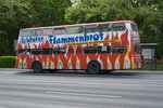 de-71/515041/50-jahre-busse-auf-der-kantstrasse '50 Jahre Busse auf der Kantstraße', so hieß es zur Traditionsfahrt 2016. Auch mit dabei B-Z 2329H, Büssing DE 71. Aufgenommen an der Haltestelle, Flatowallee/Olympiastadion.
