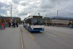 oberleitungsbus-o-bus/462056/dieser-hessnaw-trolleybus-261-faehrt-am Dieser Hess/NAW Trolleybus (261) fährt am 08.10.2015 auf der Linie 1 durch Luzern. Aufgenommen in der Innenstadt von Luzern. 