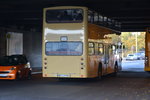  25 Jahre Linie 100  und deswegen sind einige Historische Busse unterwegs zwischen Berlin Zoologischer Garten und Berlin Alexanderplatz. Hier zu sehen ist ein MAN SD 80 (B-Z 1749H). Aufgenommen am Bahnhof Berlin Zoologischer Garten / Hertzallee / 31.10.2015.