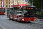 lions-city-cng-solobus/384252/man-lions-city-cng-mit-dem MAN Lion's City CNG mit dem Kennzeichen RKS 916 auf der Linie 69 in Stockholm am 16.09.2014 unterwegs.
