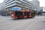 lions-city-cng-solobus/384291/man-lions-city-cng-mit-dem MAN Lion's City CNG mit dem Kennzeichen RKZ 919 unterwegs in der Innenstadt von Stockholm am 16.09.2014.