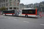 lions-city-gelenkbus/483257/sg-198272-faehrt-am-14102015-auf-der SG-198272 fährt am 14.10.2015 auf der Linie 11 durch St. Gallen. Aufgenommen wurde ein MAN Lion's City G.