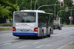 lions-city-solobus/519910/am-17072016-faehrt-p-av-588-auf Am 17.07.2016 fährt P-AV 588 auf der Linie 601 nach Potsdam Hauptbahnhof. Aufgenommen wurde ein MAN Lion's City vom Betriebshof Stahnsdorf / Teltow, Warthestraße. 