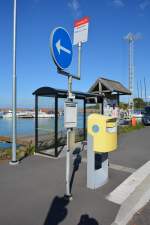 Bushaltestelle Gränna Hafen. Aufgenommen am 15.09.2014.