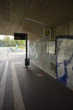 Bushaltestelle , Potsdam Bahnhof Golm am 18.10.2014.