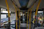 Innenansicht im Hess Hybrid Bus. Aufgenommen am 06.04.2014.