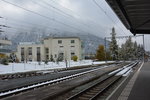 Bahnhof Davos Dorf. Aufgenommen am 15.10.2015.