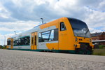 Dieser VT 650 (650.739) steht abgestellt am Bahnhof Rathenow.