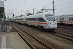 ice-t-7-br-411/510504/am-12042016-faehrt-dieser-triebzug-1167 Am 12.04.2016 fährt dieser Triebzug 1167 'Traunstein', BR 411 , als ICE 1209 nach München Hauptbahnhof. Aufgenommen bei der Durchfahrt Teltow.