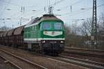 br-232/422739/v300-005-zieht-am-01042015-eine V300 005 zieht am 01.04.2015 eine Güterzug in Richtung Genshagen. Aufgenommen in Saarmund. 