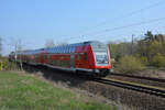 re-160-db-regio/718830/09042019--teltow---grossbeeren- 09.04.2019 | Teltow <-> Großbeeren | DB Regio | RE 5 nach Wünsdorf-Waldstadt | Steuerwagen der 4. Generation |