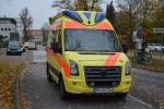 deutschland/382005/pm-rk-214-krankenwagen-von-iveco-steht PM-RK 214 (Krankenwagen von IVECO) steht am 09.11.2014 an der Zehlendorfer Straße in Teltow. 