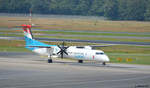 Ort: Berlin Tegel Flugzeug: Bombardier Dash 8 Q400 Airline: Luxair Registration: LX-LQB