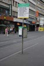 basel/435499/blick-zur-strassenbahnhaltestelle-basel-rheingasse-aufgenommen Blick zur Straßenbahnhaltestelle Basel Rheingasse. Aufgenommen am 07.06.2015.