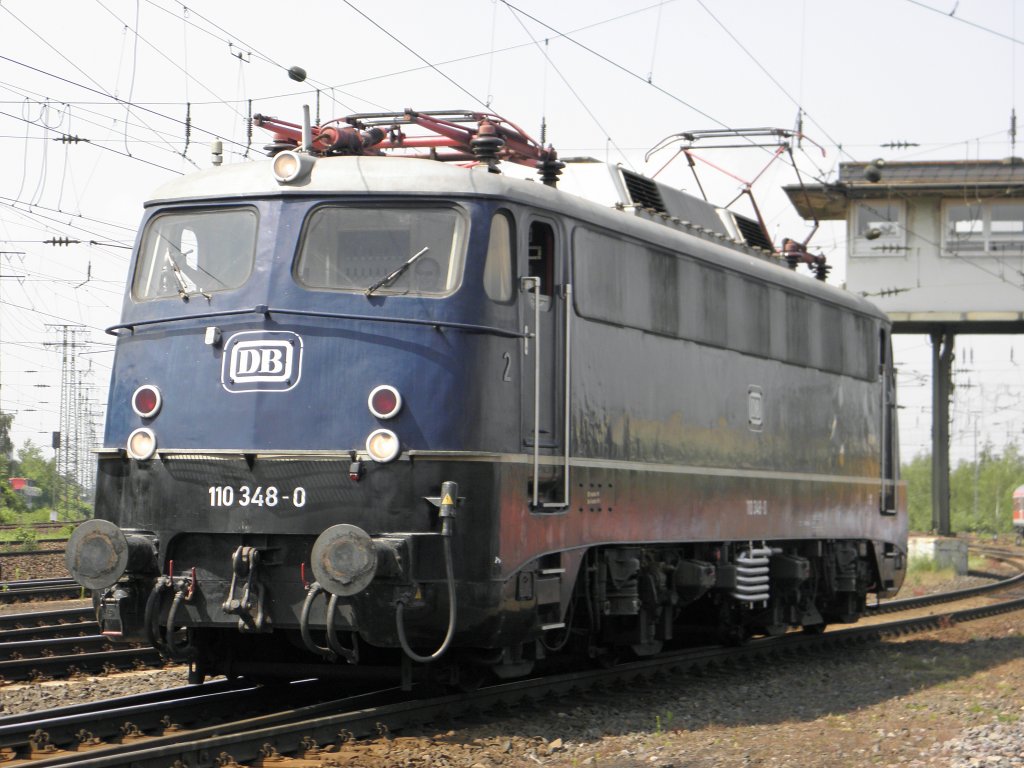 DB 110 348-0 auf der Lokparade in Koblenz-L�tzel am 21.5.2011