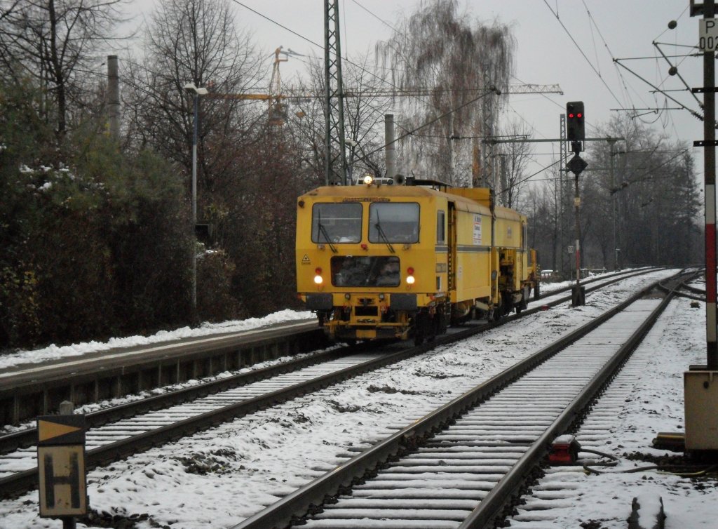 Ein Gleisbauzug in Beuel am 28.11.10