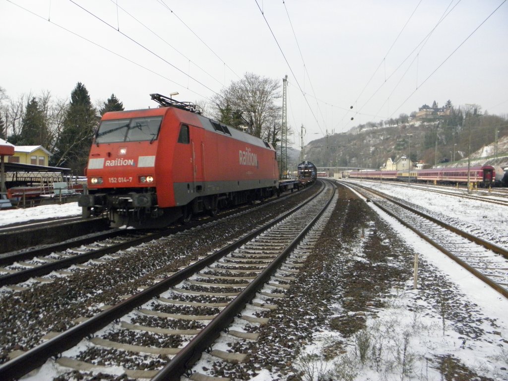 Railion 152 014-7 in Linz am Rhein am 3.12.10