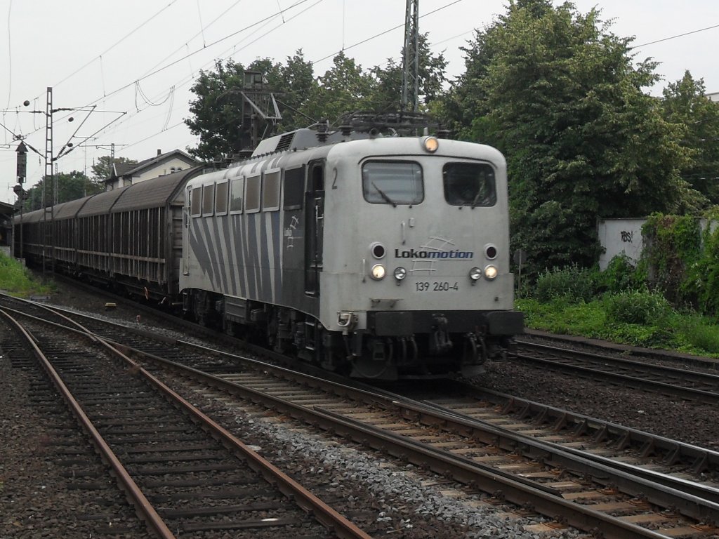 Zebra Br 139 von der Firma Lokomotion in Beuel am 1.7.10