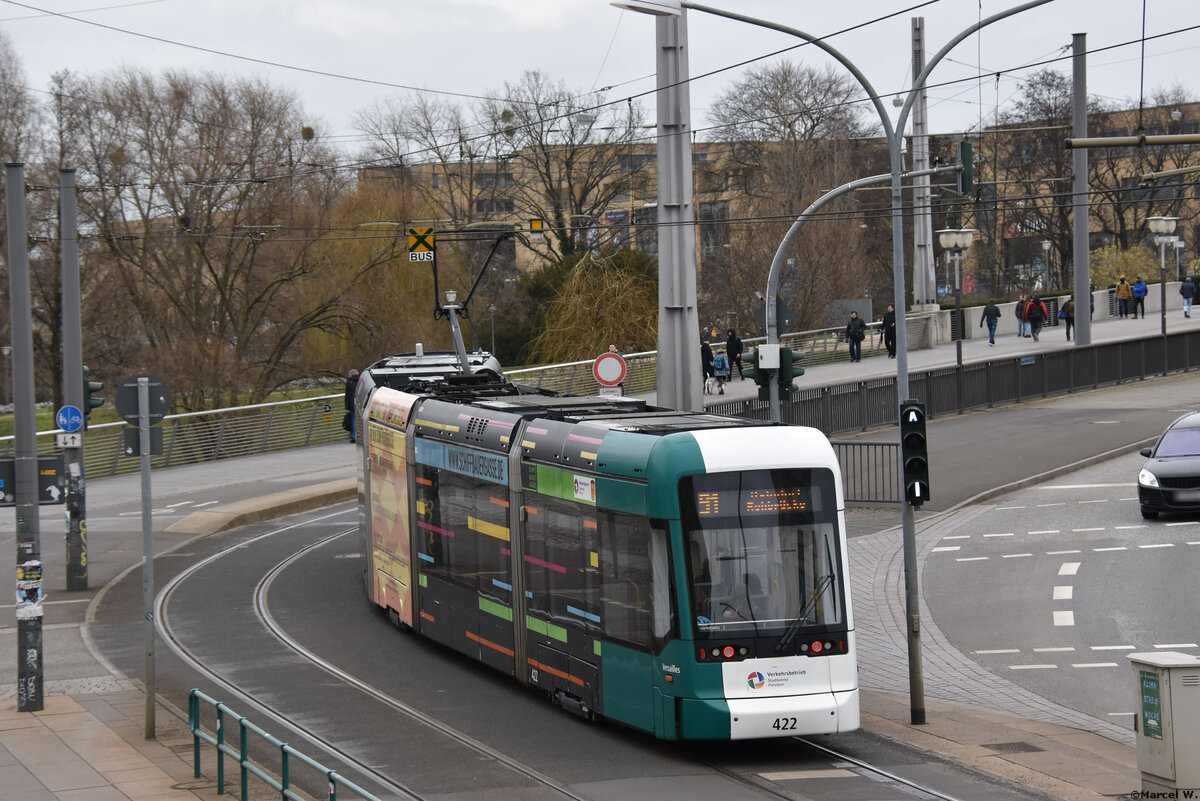 02.02.2020 | Potsdam - Alter Markt | Stadler Variobahn  422 - Versailles  |