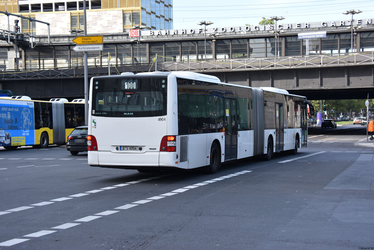 03.10.2020 | Berlin - Zoologischer Garten | BVG | B-V 4904 | MAN Lion's City G | 