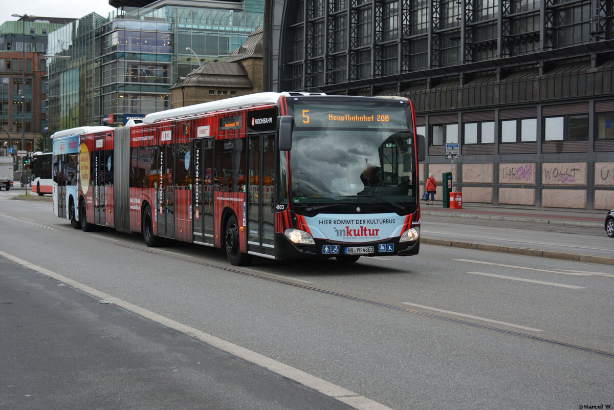 08.06.2019 | Hamburg | Hochbahn | HH-YB 4803 | Mercedes Benz Citaro II CapaCity | 