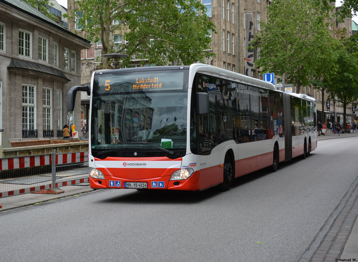 08.06.2019 | Hamburg | Hochbahn | HH-YB 4814 | Mercedes Benz Citaro II CapaCity | 
