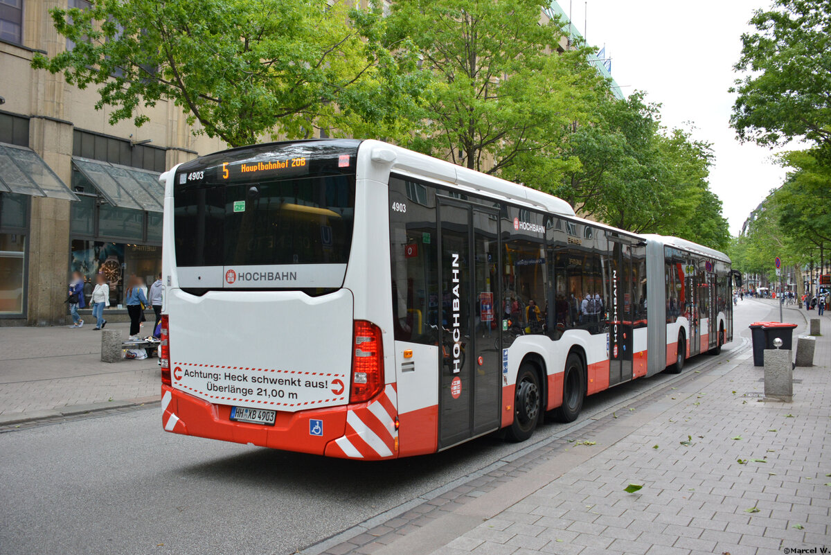 08.06.2019 | Hamburg | Hochbahn | HH-XB 4903 | Mercedes Benz Citaro II CapaCity | 