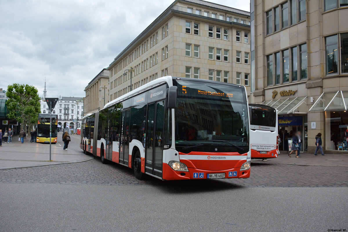 08.06.2019 | Hamburg | Hochbahn | HH-YB 4607 | Mercedes Benz Citaro II CapaCity | 