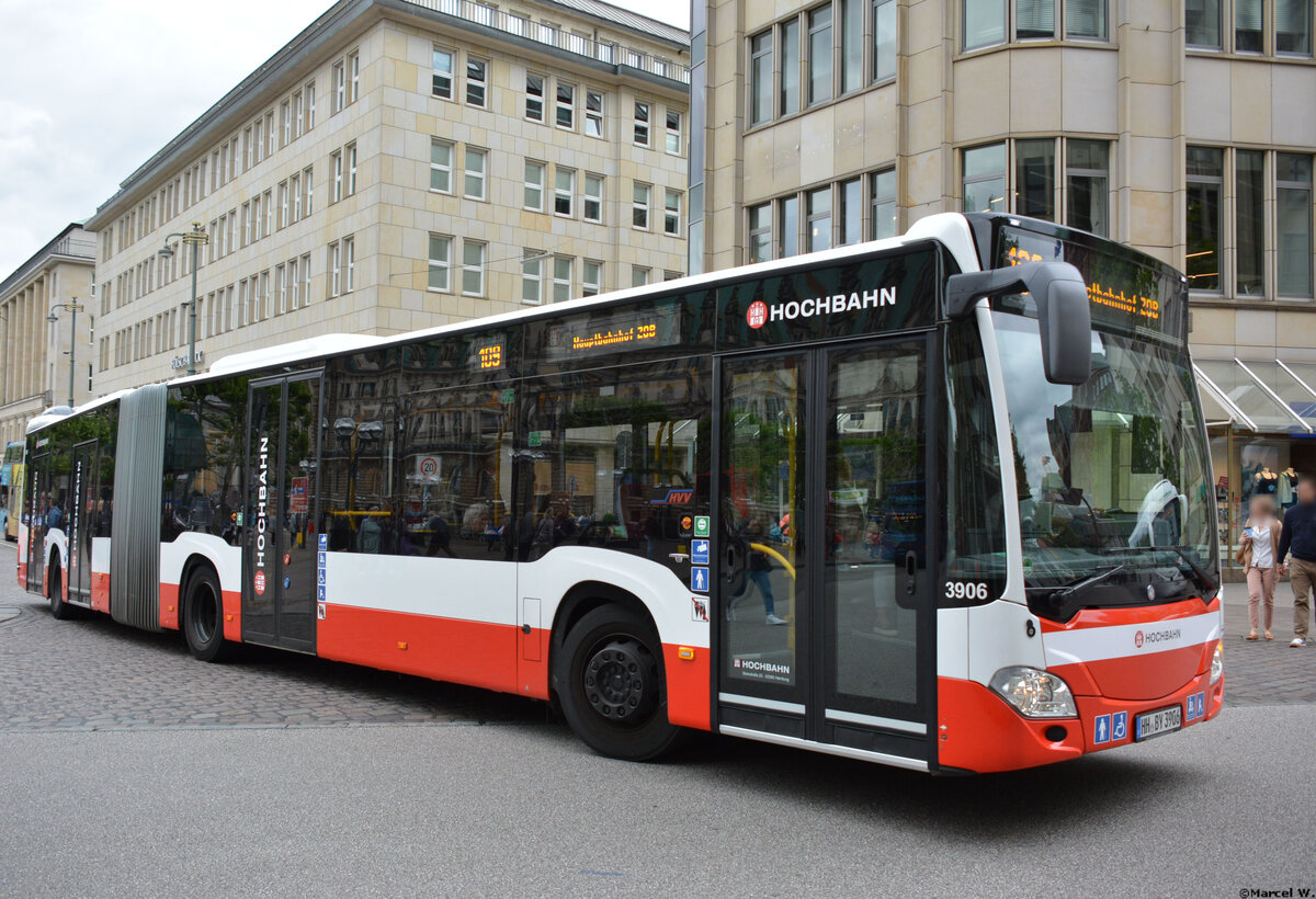 08.06.2019 | Hamburg | Hochbahn | HH-BY 3906 | Mercedes Benz Citaro II G | 