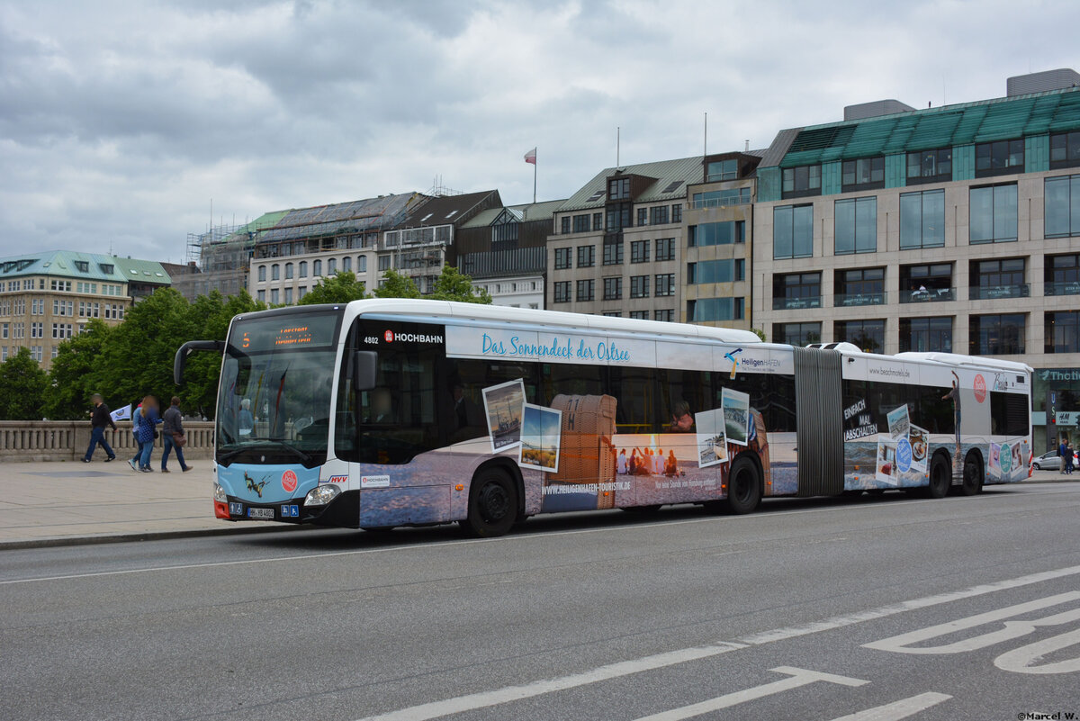 08.06.2019 | Hamburg | Hochbahn | HH-YB 4802 | Mercedes Benz Citaro II CapaCity | 