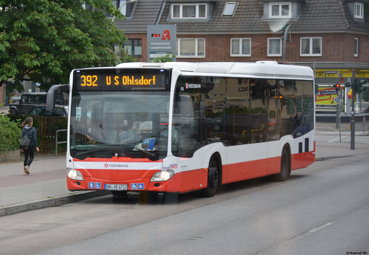08.06.2019 | Hamburg | Hochbahn | HH-YB 6713 | Mercedes Benz Citaro II Low Entry | 