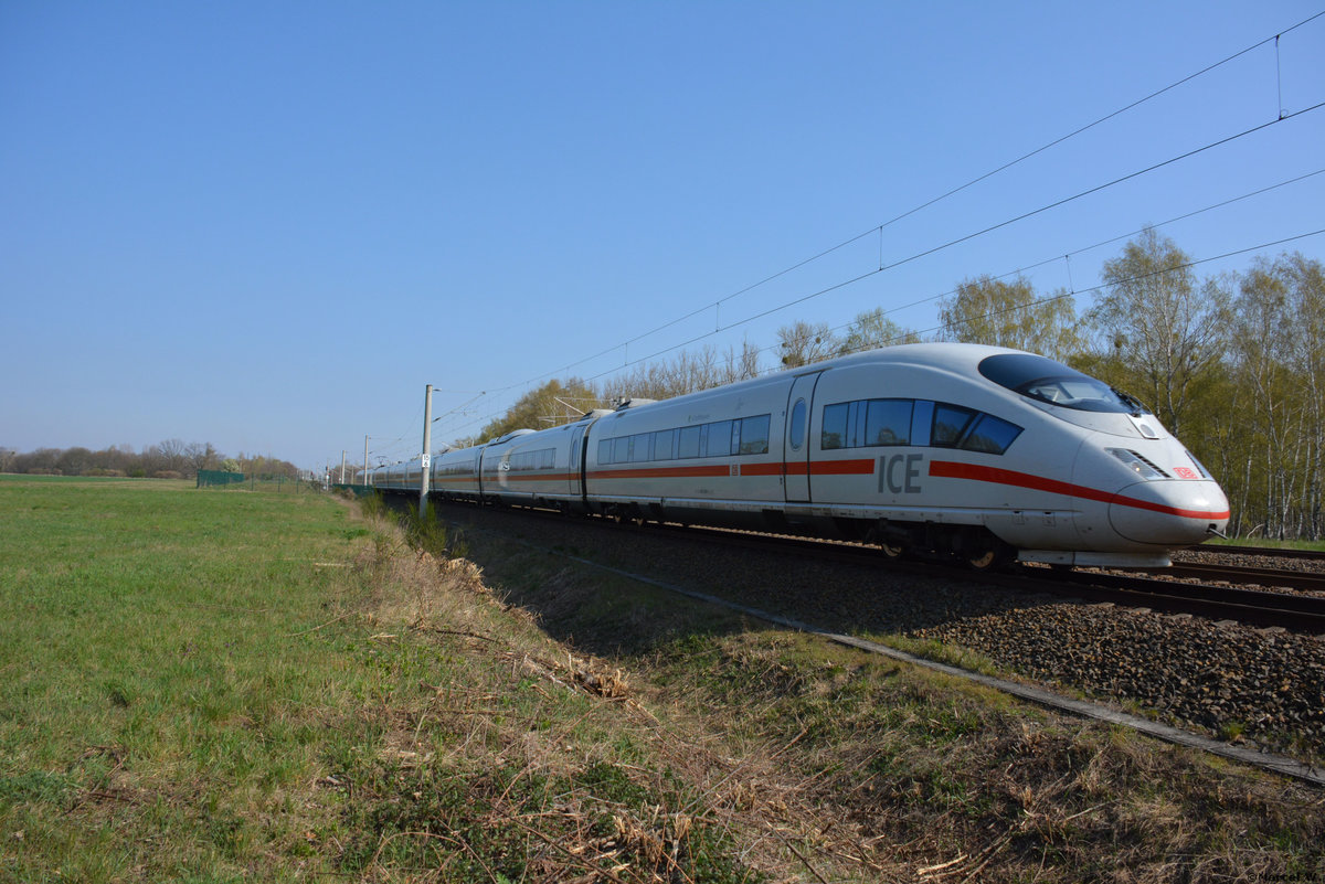 09.04.2019 | Teltow <-> Großbeeren | DB Fernverkehr | ICE 3 / BR 403 | Tz 323  Schaffhausen  |