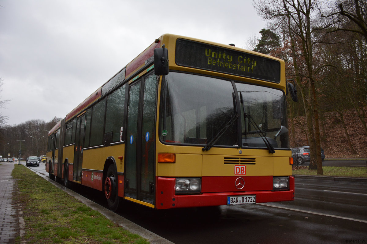 14.03.2019 | Berlin Wannsee | Unity City | BAR-D 1722 | Mercedes Benz O405 GN |