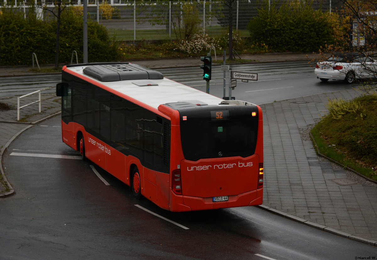 14.04.2019 | Berlin - Marienfelde | unser roter bus | VG-B 44 | Mercedes Benz Citaro II |