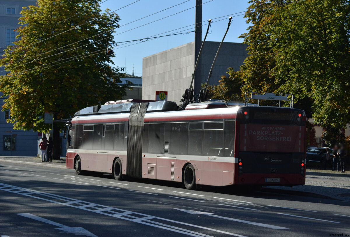 14.10.2019 | Österreich - Salzburg | S 758 PZ   323  | Solaris Trollino MetroStyle |